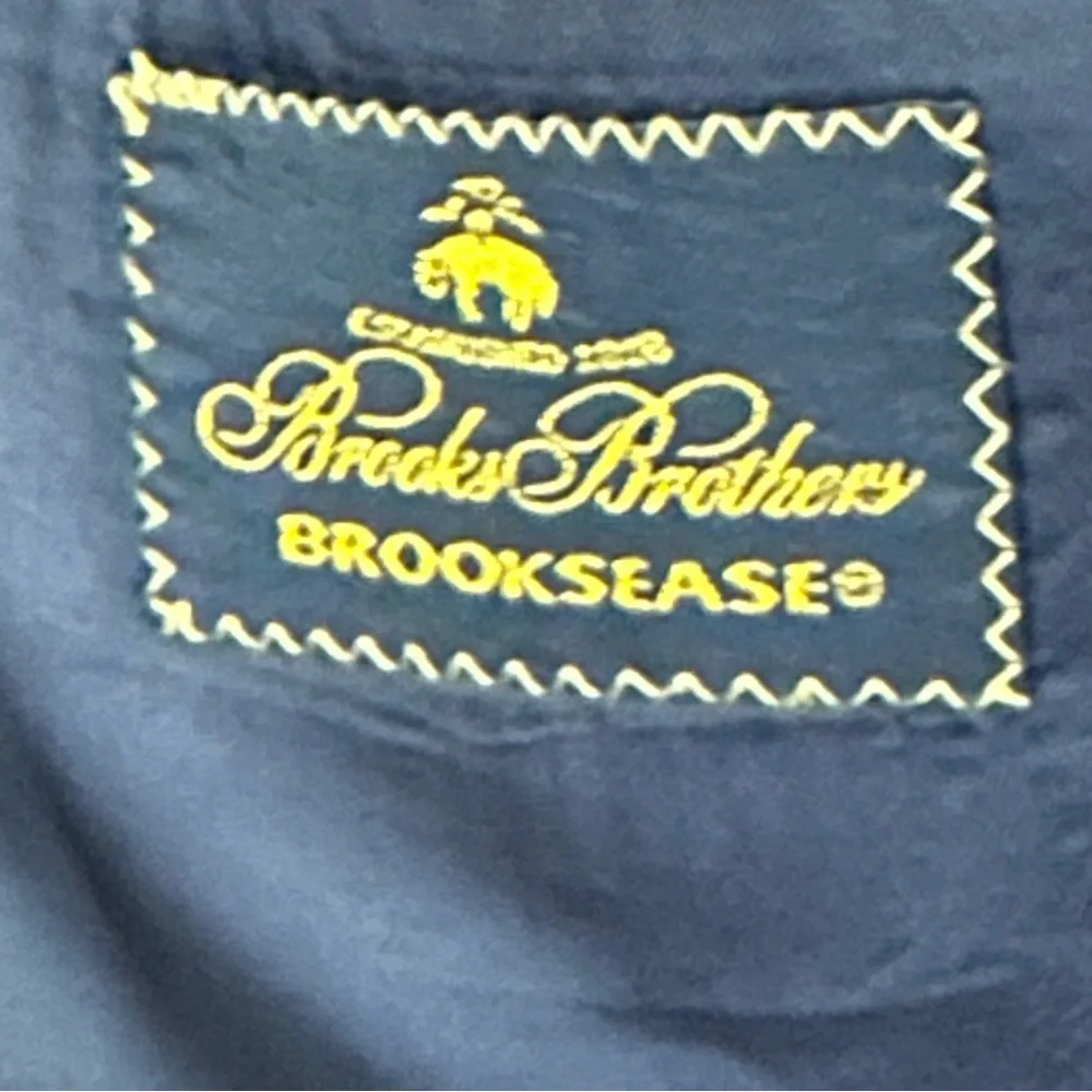Brooks Brothers Brooksease Wool Pinstripe Suit Jacket 48R